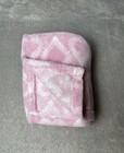 Hb Hudson Baby Pink Blanket White Hearts Plush Soft Fleece Lovey 30   x36   