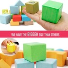 Large Wooden Building Blocks Set - Educational Preschool Stacking Toys With Stor