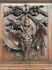 Thick Top Quality Death Game Carved Panel In Oak       2 