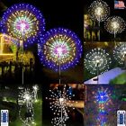 200led Solar Firework Lights Garden Yard Outdoor Waterproof Path Lawn Decor Lamp