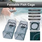 1-4pcs Fishing Bait Trap Fish Net Cast Cage Crab Minnow Crawdad Shrimp Foldable