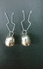 Falconry Bell Two Tensile Acorn Bells With Spring Clips  all Sizes  Great Sound 