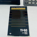 Texas Instruments Ti-60 Programmable Scientific Calculator With Manual Case