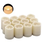 Outdoor Waterproof Flameless Votive Candles With Timer  Battery Operated Led