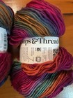New  2  Loops   Threads Facets Yarn 4-med Sweet Raspberry 279 Yds Each 3 5 Oz