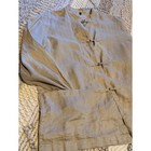 Muji 100  Linen Mandarin Collar Frog Button Jacket Beige Tan S-m Unisex