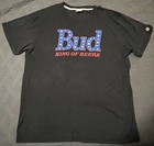                Vintage Bud King Of Beers Men   s Xxl Shirt Homage Rare Budweiser Patriotic