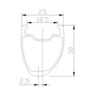 700c Asymmetric Road Bike Carbon Rim Tubeless Clincher Gravel Cyclocross Wheel