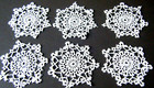 Antique Lace Inserts Handmade Tatting Design Beige Color Stars Shape 3 5  Diam 