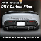 For Porsche Taycan 9j1 Sedan 2019-2021 Dry Carbon Fiber Rear Bumper Diffuser Lip