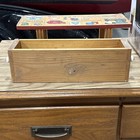 Vintage Primitive Farmhouse Country Wood Sewing Box Drawer Notions Collectible