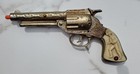  1940s Stevens Cowboy King   Toy Cap Gun Cast Nickel Revolver Gd