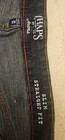 Chaps Slim Straight Fit Dark Wash Denim Jeans 38x34 Dark Blue Cotton
