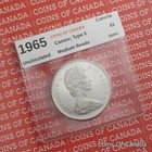 1964 Canada Silver Dollar Coin - Type 5 Medium Beads Cameo - Unc   coinsofcanada