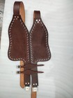 Western Leather Horse Saddle Fender Pair Tooled Replacement Fenders 