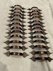 Lot Of  Vintage Amerock Hammered Copper Strap Hinges  Pulls  3 8  Hinges  Screws