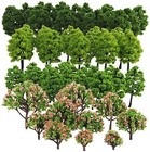 70-pack Mixed Model Tree Train Trees Railroad Scenery Diorama Tree Architectu   