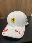 Sale Puma Ferrari F1 Team Charles Leclerc Cap 2025 White Scuderia Racing Hat New