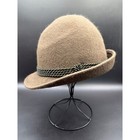 Vintage A Breiter M  nchen Alpine Wool Felt Trachten Tyrolean Hat 56 5cm Bavarian