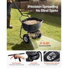 Walk-behind Push Broadcast Spreader 60lbs 0-9 8ft Spreading Width For Fertilizer