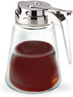 Glass Bottle Syrup Pitcher Honey Maple Syrup Dispenser Retracting Spout 12 Oz
