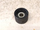 Nice Solid Metal Black Knob   Old Vintage Ham Radio Tube Receiver Audio Amp