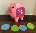 Fisher Price Electronic Pig Counting Music Educational Toy Piggy Bank Preschool