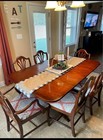 Duncan Phyfe Table  Chairs  And Hutch