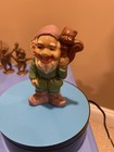 Vintage Chalkware Gnomes  Collection Of 3 Gnomes  