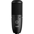 Cardioid Condenser Microphone Xlr Cable Pop Filter 10 Pack Straps Akg P120 Black