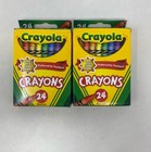 Crayola 24-color Crayons 2 Boxes - Assorted  Non-toxic School Supplies