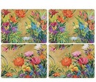 Pimpernel Exclusive Vibrant Botanical Collection Placemats  Set Of 4 Cork Backed