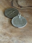 1800   s Love Token Fancy Engraved Ejb Silver Coin Us