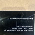 Cisco Small Business 10 100 4-port  Vpn Router Rv042 