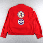Vintage 60s Boys Scouts Of America Red Jacket M Patches Cotton Jacket Talon Zip
