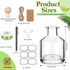 Baderke 24 Pcs 50 Ml  1 7 Oz Patron Shot Bottles Empty For Drinks Mini Tequil   