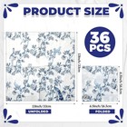 Crtiin 36 Pack 9 Styles Decoupage Napkins Assorted Floral Decorative Decoupage N