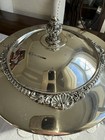 Vintage King George Ii Style Silver Plate Soup Tureen     Gadrooned   Shell Decor
