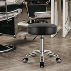 Heavy Duty Rolling Stool With Wheels 360 Swivel Adjustable Rolling Stool