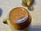 1960s Prinknash Pottery Coffee Tea Ashtray Set Brown Green England Mcm 