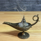 Vintage Aladdin Style Metal Lamp Brass Incense Burner Retro Arabic Decor 4 5  