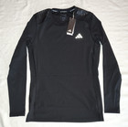 Adidas Techfit Control Rheon Black Long Sleeve Training Shirt Men s Large Hs9814