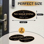 2 Pack No Soliciting Sign For House  Strong Self-adhesive Acrylic No Soliciting