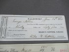 3 Cancelled Bank Checks 1873-1911  Two W Revenue Stamps