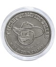 1971 Calgary Stampede Ab Canada Trade Dollar Token Cowboy  999 Nickel 1 2oz Rare