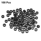 Nylon Round Spacer Washer 4 2mmx7mmx3mm Unthreaded For M4 Screws Black 100pcs
