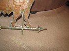 Vintage Copper Rooster Weathervane Hollow Bodied 25lx19  h
