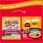  4 Pack  Delectables Stew Senior 10  Variety Pack Lickable Cat Treats  12-pack