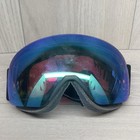 Smith Skyline Xl Ski   Snow Goggles Black Frame  Chromapop Blue Mirror Lens