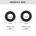 10pcs Car Oil Drain Plug Gasket  M12 Rubber Leakproof Vehicle Engine Oil Pan